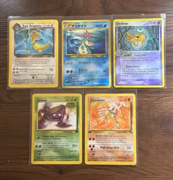 40 Card Vintage Pokemon Lot | Dark Dragonite, 1st Ed Hitmonlee, Vileplume 🔥 - Image 1