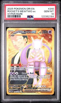 Team Rocket's Mewtwo ex Gold Card PSA 10 - Image 1