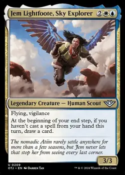 Jem Lightfoote, Sky Explorer Foil OTJ 209 Uncommon MTG - Image 1