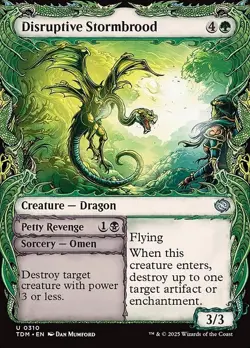 Disruptive Stormbrood Showcase Foil TDM 310 Uncommon MTG - Image 1