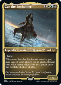 1x Zur the Enchanter - Foil Etched Light Play MTG Magic - Kid Icarus - - Image 1