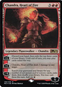 Chandra, Heart of Fire M Core Set 2021 135 LP Foil - Image 1