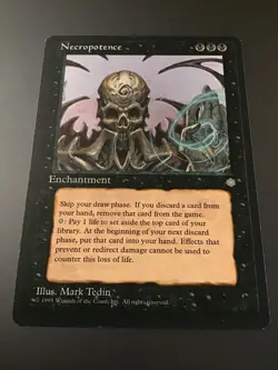 MTG Ice Age Necropotence LP - Image 1
