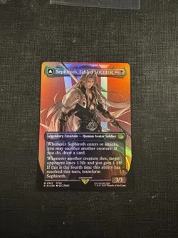 Sephiroth, Fabled SOLDIER (Borderless Foil) Final Fantasy 0382 MTG - Image 1