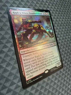 MTG Raph & Mikey, Troublemakers #0167 Foil R Teenage Mutant Ninja Turtles (TMT) - Image 2