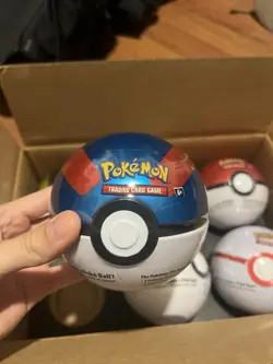 6 x Pokemon TCG Pokeball Tins - 18 Booster Packs Factory Sealed Costco Confirmed - Image 2