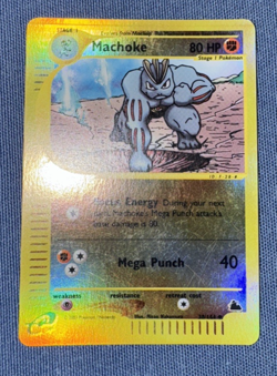 Machoke 38/144 Skyridge Reverse Holo Pokemon TCG MP - Image 1