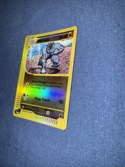 Machoke 38/144 Skyridge Reverse Holo Pokemon TCG MP - Image 3