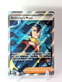 Grimsley’s Move 120/094 PFL EN Full Art Holo Supporter Trainer Pokemon TCG NM - Image 1