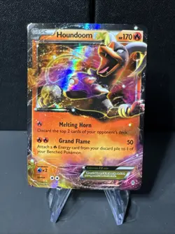 Houndoom EX 21/162 BREAKthrough NM Ultra Rare Pokemon Card - Image 1