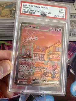 Pokemon TCG 2023 Ultra Premium Collection Mew EX Promo Card #53 PSA 9 Mint - Image 2