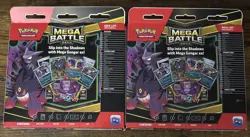(2)Mega Gengar ex Pokemon TCG Mega Battle Deck Sealed Haunter 027 - Image 2