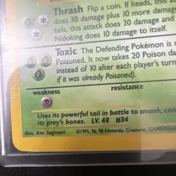 Pokemon TCG Nidoking Holo Rare Card Base Set 11/102, 1999 WOTC Vintage - Image 2