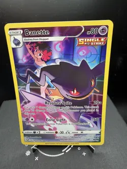 Pokemon TCG SWSH Lost Origin Banette TG07/TG30 Trainer Gallery Full Art NM! - Image 1