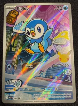 Piplup 042 Promo Pokemon First Partner Illustration Rare NM! - Image 1