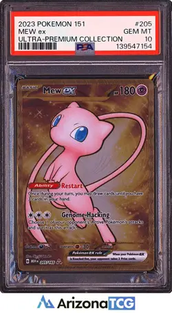 Pokemon 2023 Mew ex 205 Gold Metal 151 Ultra Premium Collection GEM MINT PSA 10 - Image 1