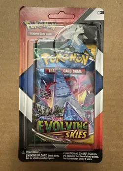 Pokemon TCG EVOLVING SKIES & CHILLING REIGN 2-Pack Booster Packs Latios Pin - Image 1