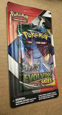 Pokemon TCG EVOLVING SKIES & CHILLING REIGN 2-Pack Booster Packs Latios Pin - Image 3