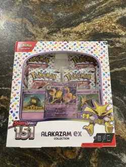 Alakazam Ex Collection Box Scarlet & Violet 151 Pokemon 2023 Factory Sealed D - Image 1