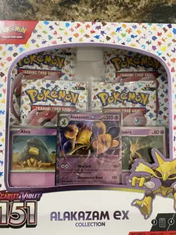 Alakazam Ex Collection Box Scarlet & Violet 151 Pokemon 2023 Factory Sealed D - Image 4