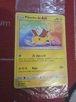 Ash’s Pikachu “I Choose You” Pokemon Movie Promo SM108 *SPANISH* SEALED - Image 1