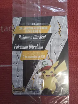 Ash’s Pikachu “I Choose You” Pokemon Movie Promo SM108 *SPANISH* SEALED - Image 3