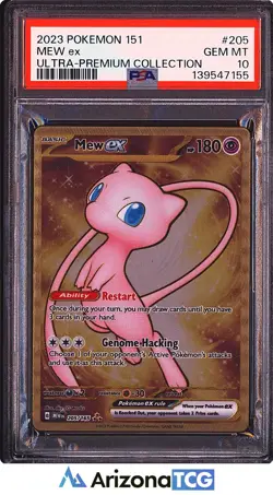 Pokemon 2023 Mew ex 205 Gold Metal 151 Ultra Premium Collection GEM MINT PSA 10 - Image 1