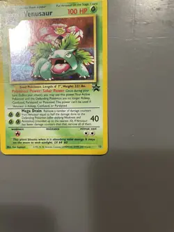Pokemon TCG Venusaur WoTC Black Star Promo Holo - Image 2
