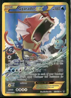 2016 Pokemon BREAKpoint Secret Rare Gyarados EX 123/122 - Image 1