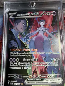 Pokemon TCG Team Rockets Mewtwo EX Special Illustration Destined Rivals - Image 1