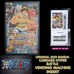 BANDAI One Piece Hyper Battle STAGE 6/GRAND LINE 3 CARD VENDING MACHINE SIGNAGE - Image 1