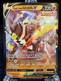 Single Strike Urshifu V 085/163 Battle Styles Ultra Rare Pokemon Card LP Holo - Image 1