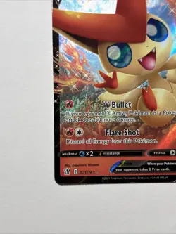 Victini V 021/163 Battle Styles Ultra Rare Holo Pokemon TCG Card NM - Image 5