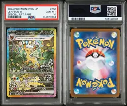 PSA 10 Leafeon ex SAR 200/187 Terastal Festival sv8a 2024 Pokemon Card Japanese - Image 5