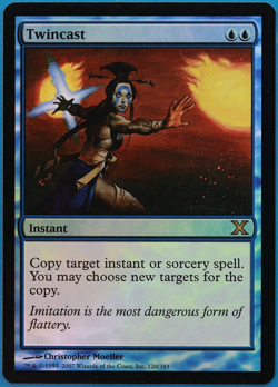 Twincast FOIL 10th Edition NM Blue Rare MAGIC MTG CARD (ID# 496085) ABUGames - Image 1