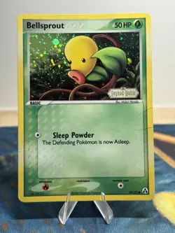 Bellsprout 49/92 Reverse Holo Stamped Pokemon Card 2006 EX Legend Maker MP PL - Image 1