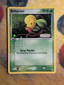 Bellsprout 49/92 Reverse Holo Stamped Pokemon Card 2006 EX Legend Maker MP PL - Image 2