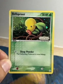 Bellsprout 49/92 Reverse Holo Stamped Pokemon Card 2006 EX Legend Maker MP PL - Image 3
