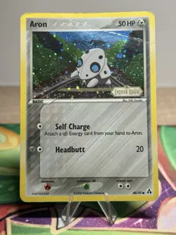 Aron 48/92 Ex Legend Maker Reverse Holo Stamped 2006 Pokemon TCG Card HP - Image 1
