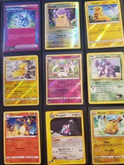 Pokemon TCG Mixed Card Lot Pikachu Charizard Sylveon Trainer Foil Holo Regular - Image 1