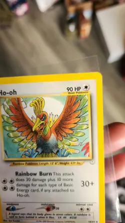 Pokemon Ho-Oh Neo Revelation Card 18/64 Unl. Rare NM near mint Never Played - Image 4