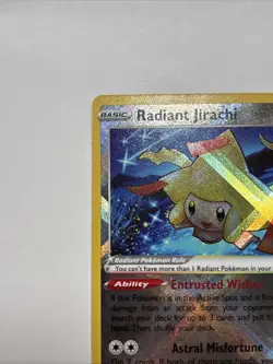 Pokemon TCG Radiant Jirachi Silver Tempest 120/195 Ultra Rare Holo Card - Image 3