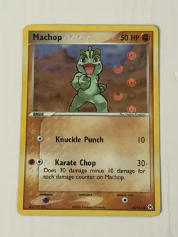 Pokemon Machop EX Hidden Legends 64/101 - 2004 Reverse Holo Basic Card - Image 1