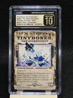 MTG Outlaws Thunder Junction Tinybones the Pickpocket Showcase CGC PRSITINE 10 - Image 1