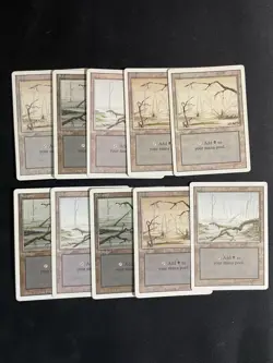 X10 Mtg Swamp Revised Edition Magic the Gathering - Image 1