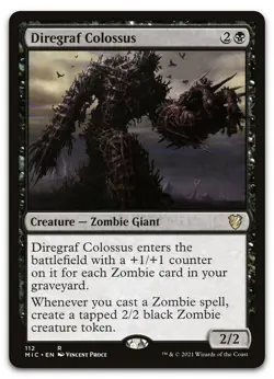 Diregraf Colossus #112 (LP) Midnight Hunt MIC Magic MTG - Image 1