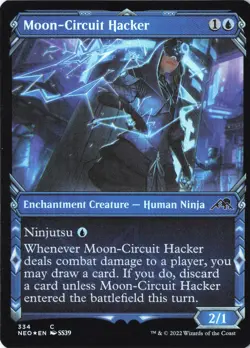 Moon-Circuit Hacker (Showcase) C Kamigawa: Neon Dynasty 334 NM Foil - Image 1