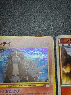 [US Duty Inc] 3set Entei 059/L-P Shiny Promo Neo/File Old Japanese Pokemon Card - Image 4
