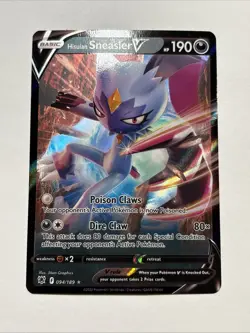 Pokemon Card Hisuian Sneasler v Astral Radiance NM Ultra Rare 094/189 - Image 1