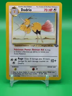 Pokemon TCG Dodrio 34/64 Jungle Uncommon Stage 1 Regular NM 1999 J0 - Image 1